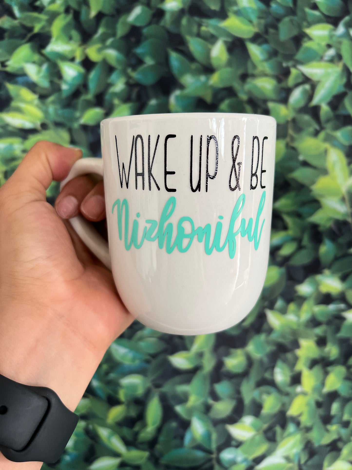 12 oz Turquoise Wake Up & Be Nizhoniful Porcelain Mug